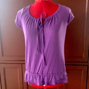 Cute purple top by Self Esteem